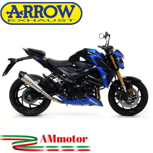 Terminale Di Scarico Arrow Suzuki Gsx-S 750 17 - 2020 Slip-On X-Kone Moto