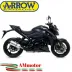 Terminale Di Scarico Arrow Suzuki Gsx-S 1000 / 1000 F 17 - 2020 Slip-On Race-Tech Alluminio Moto Fondello Carbonio