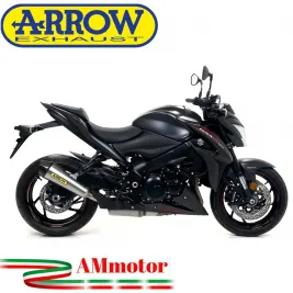 Terminale Di Scarico Arrow Suzuki Gsx-S 1000 / 1000 F 17 - 2020 Slip-On X-Kone Moto