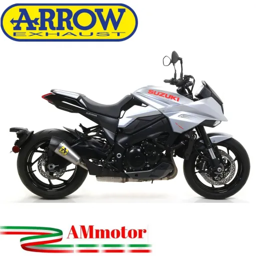 Terminale Di Scarico Arrow Suzuki Katana 1000 19 - 2020 Slip-On X-Kone Short Titanio Moto
