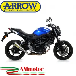 Terminale Di Scarico Arrow Suzuki SV 650 16 - 2020 Slip-On X-Kone Moto