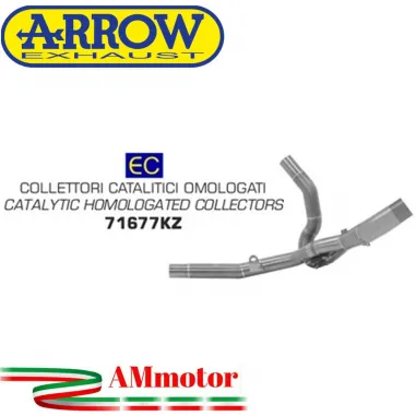 Suzuki V-Strom 650 17 - 2020 Arrow Moto Collettori Di Scarico Catalitici Omologati