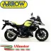 Terminale Di Scarico Arrow Suzuki V-Strom 1000 17 - 2020 Slip-On Maxi Race-Tech Titanio Moto Fondello Carbonio