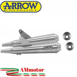 Terminali Di Scarico Arrow Triumph Bonneville T100 17 - 2020 2 Slip-On Pro-Racing Nichrom Moto