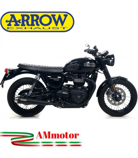 Terminali Di Scarico Arrow Triumph Bonneville T120 16 - 2019 2 Slip-On Pro-Racing Nichrom Dark Moto