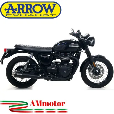 Terminali Di Scarico Arrow Triumph Bonneville T120 16 - 2019 2 Slip-On Pro-Racing Nichrom Dark Moto