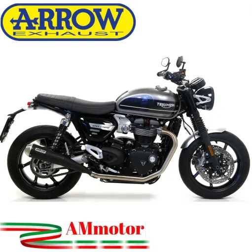 Terminali Di Scarico Arrow Triumph Speed Twin 1200 19 - 2020 2 Slip-On Pro-Racing Nichrom Dark Moto