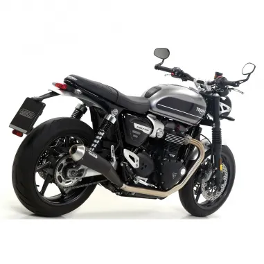 Terminali Di Scarico Arrow Triumph Speed Twin 1200 19 - 2020 2 Slip-On Pro-Racing Nichrom Dark Moto