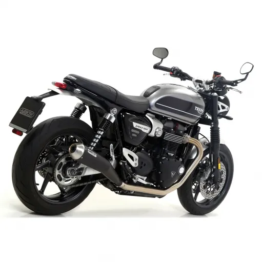 Terminali Di Scarico Arrow Triumph Speed Twin 1200 19 - 2020 2 Slip-On Pro-Racing Nichrom Dark Moto