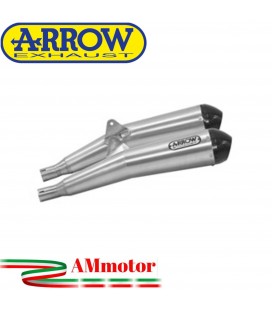 Terminali Di Scarico Arrow Triumph Speed Twin 1200 19 - 2020 2 Slip-On Pro-Racing Nichrom Moto Fondello Carbonio