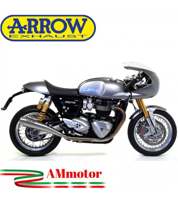 Terminali Di Scarico Arrow Triumph Thruxton 1200 / 1200 R 16 - 2020 2 Slip-On Pro-Racing Nichrom Moto