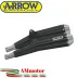 Terminali Di Scarico Arrow Triumph Thruxton 1200 / 1200 R 16 - 2020 2 Slip-On Pro-Racing Nichrom Dark Moto