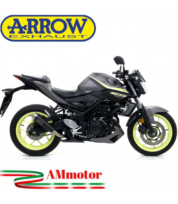 Terminale Di Scarico Arrow Yamaha MT-03 18 - 2019 Slip-On Pro-Race Nichrom Dark Moto