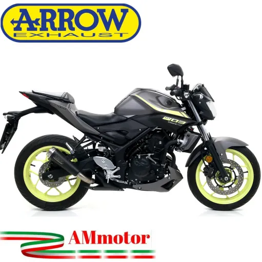 Terminale Di Scarico Arrow Yamaha MT-03 18 - 2019 Slip-On Pro-Race Nichrom Dark Moto