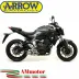 Terminale Di Scarico Arrow Yamaha MT-07 14 - 2020 Slip-On Thunder Titanio Moto Fondello Carbonio