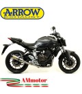 Terminale Di Scarico Arrow Yamaha MT-07 14 - 2020 Slip-On Thunder Titanio Moto Fondello Carbonio