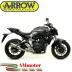 Terminale Di Scarico Arrow Yamaha MT-07 14 - 2020 Slip-On Thunder Titanio Moto Fondello Carbonio