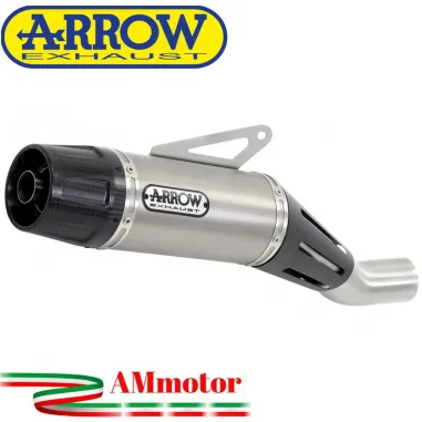 Terminale Di Scarico Arrow Yamaha MT-07 14 - 2020 Slip-On Jet-Race Titanio Moto