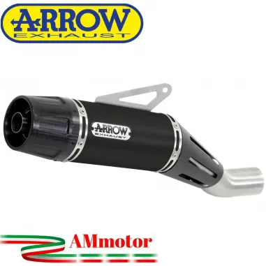 Terminale Di Scarico Arrow Yamaha MT-07 14 - 2020 Slip-On Jet-Race Nichrom Dark Moto