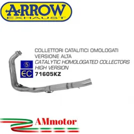 Yamaha MT-07 14 - 2020 Arrow Moto Collettori Di Scarico Catalitici Omologati Versione Alta