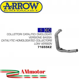 Yamaha MT-07 14 - 2020 Arrow Moto Collettori Di Scarico Catalitici Omologati Versione Bassa