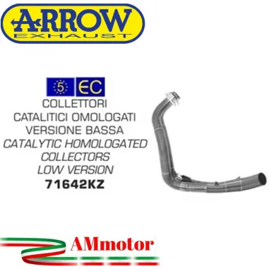 Yamaha MT-07 14 - 2020 Arrow Moto Collettori Di Scarico Catalitici Omologati Versione Bassa Per Terminali Jet-Race