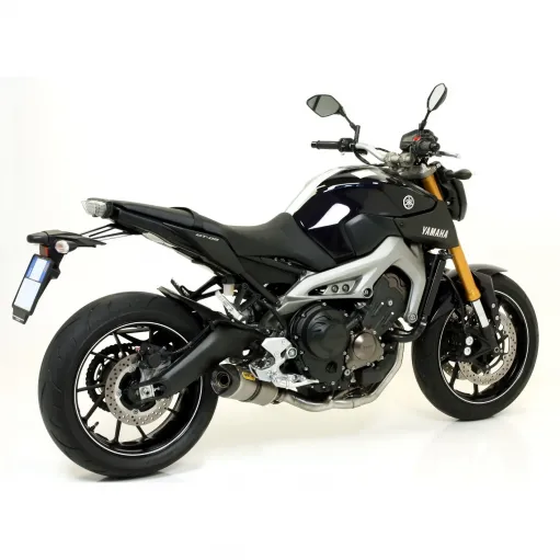 Terminale Di Scarico Arrow Yamaha MT-09 13 - 2020 Slip-On Thunder Carbonio Moto Fondello Carbonio