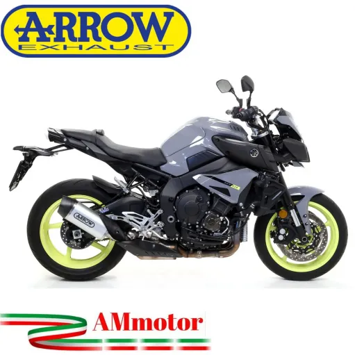 Terminale Di Scarico Arrow Yamaha MT-10 16 - 2020 Slip-On Indy-Race Alluminio Moto Fondello Carbonio