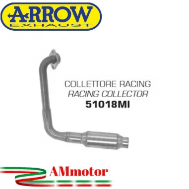 Yamaha MT 125 2020 Arrow Moto Collettore Di Scarico Racing In Acciaio