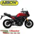Terminale Di Scarico Arrow Yamaha Tracer 900 15 - 2020 Slip-On Thunder Alluminio Dark Moto Fondello Carbonio
