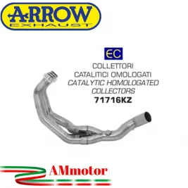 Yamaha Niken 850 18 - 2020 Arrow Moto Collettori Di Scarico Catalitici Omologati
