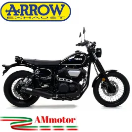 Terminale Di Scarico Arrow Yamaha SCR 950 17 - 2020 Slip-On Rebel Dark Moto Fondello Carbonio