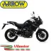 Terminale Di Scarico Arrow Yamaha Tracer 700 16 - 2019 Slip-On Thunder Alluminio Dark Moto Fondello Carbonio