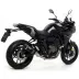 Terminale Di Scarico Arrow Yamaha Tracer 700 16 - 2019 Slip-On Thunder Alluminio Dark Moto Fondello Carbonio