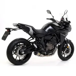 Terminale Di Scarico Arrow Yamaha Tracer 700 16 - 2019 Slip-On Thunder Titanio Moto Fondello Carbonio 2
