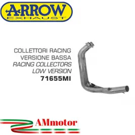 Yamaha Tracer 700 16 - 2019 Arrow Moto Collettori Di Scarico Racing In Acciaio Versione Bassa
