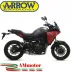 Terminale Di Scarico Arrow Yamaha Tracer 700 2020 Slip-On Thunder Titanio Moto Fondello Carbonio
