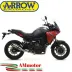 Terminale Di Scarico Arrow Yamaha Tracer 700 2020 Slip-On Thunder Titanio Moto Fondello Carbonio