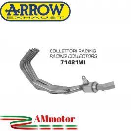 Yamaha Xj6 / Xj6 Diversion 09 - 2015 Arrow Moto Collettori Di Scarico Racing In Acciaio