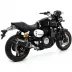 Terminale Di Scarico Arrow Yamaha Xjr 1300 07 - 2017 Slip-On Race-Tech Alluminio Dark Moto Fondello Carbonio