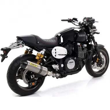 Terminale Di Scarico Arrow Yamaha Xjr 1300 07 - 2017 Slip-On Race-Tech Titanio Moto Fondello Carbonio