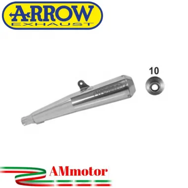 Terminale Di Scarico Arrow Yamaha Xjr 1300 07 - 2017 Slip-On Pro-Racing Moto Fondello Inox