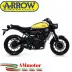 Terminale Di Scarico Arrow Yamaha Xsr 700 16 - 2020 Slip-On Jet-Race Nichrom Dark Moto