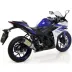Terminale Di Scarico Arrow Yamaha Yzf R3 15 - 2016 Slip-On Street Thunder Titanio Moto Fondello Carbonio