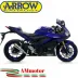 Terminale Di Scarico Arrow Yamaha Yzf R3 19 - 2020 Slip-On Pro-Race Nichrom Moto