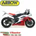 Terminale Di Scarico Arrow Yamaha Yzf 600 R6 06 - 2007 Slip-On Thunder Titanio Moto Fondello Carbonio Collettori Arrow