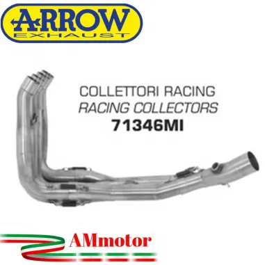 Yamaha Yzf 600 R6 06 - 2007 Arrow Moto Collettori Di Scarico Racing In Acciaio