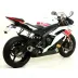 Terminale Di Scarico Arrow Yamaha Yzf 600 R6 12 - 2016 Slip-On Thunder Alluminio Dark Moto Collettori Originali