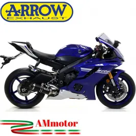 Arrow Yamaha Yzf 600 R6 17 - 2024 Terminale Di Scarico Moto MarmittaThunder Alluminio Dark