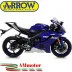 Arrow Yamaha Yzf 600 R6 17 - 2024 Terminale Di Scarico Moto MarmittaThunder Alluminio Dark